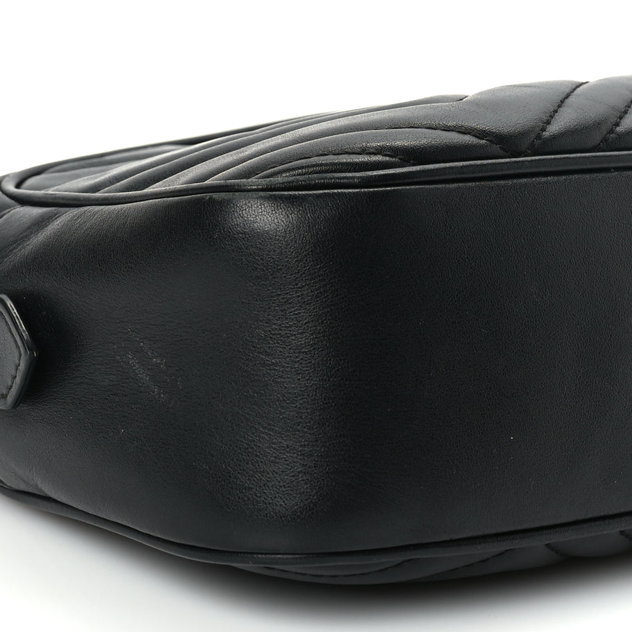 Gucci Calfskin Matelasse Small GG Marmont Chain Shoulder Bag Image 8