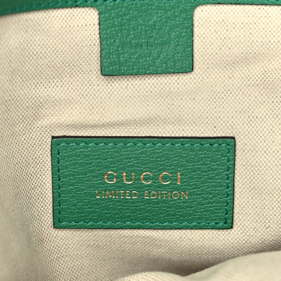 Gucci GG Supreme Monogram Flora Web Small Ophidia Day Backpack Green Image 5