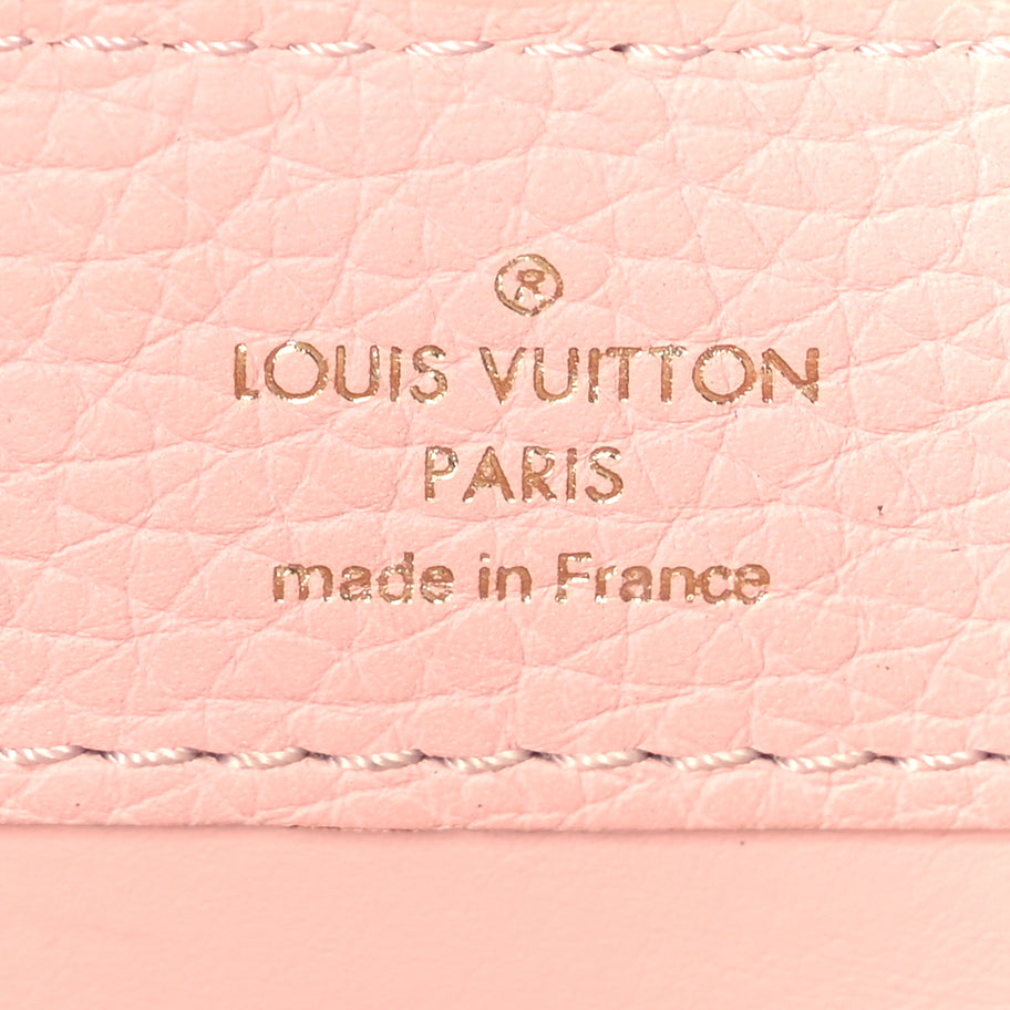 Louis Vuitton Taurillon Marble Capucines Mini Pink Image 5