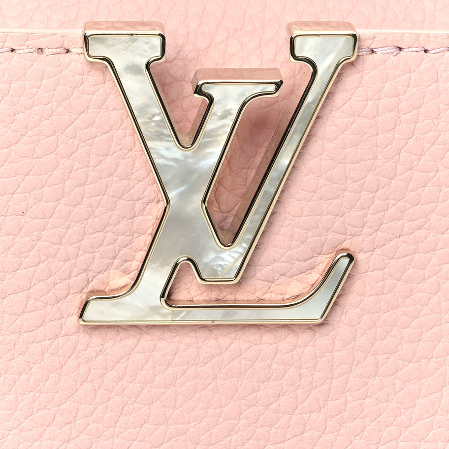 Louis Vuitton Taurillon Marble Capucines Mini Pink Image 6