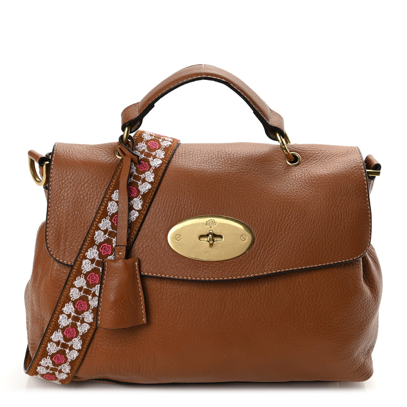  Mulberry Grained Calfskin Oversized Edie Oak Oak