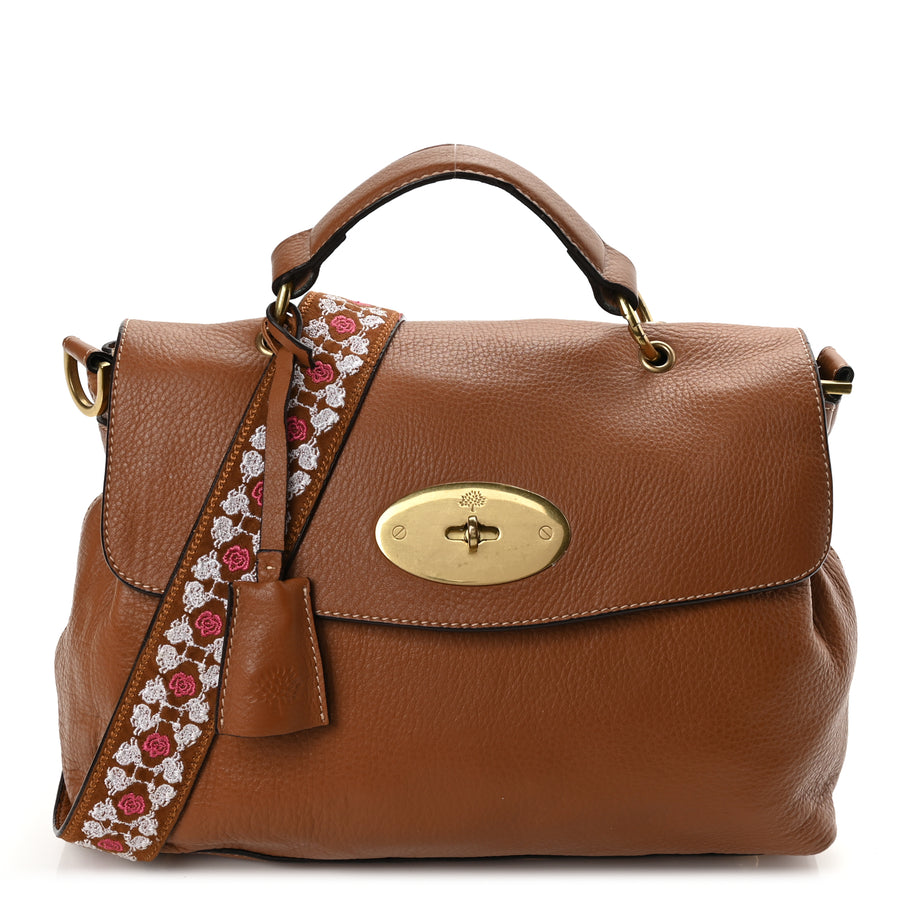Mulberry Grained Calfskin Oversized Edie Oak Oak Image 1