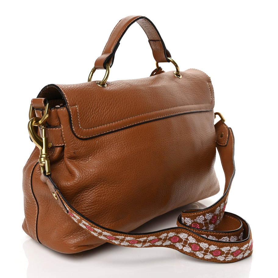 Mulberry Grained Calfskin Oversized Edie Oak Oak Image 2