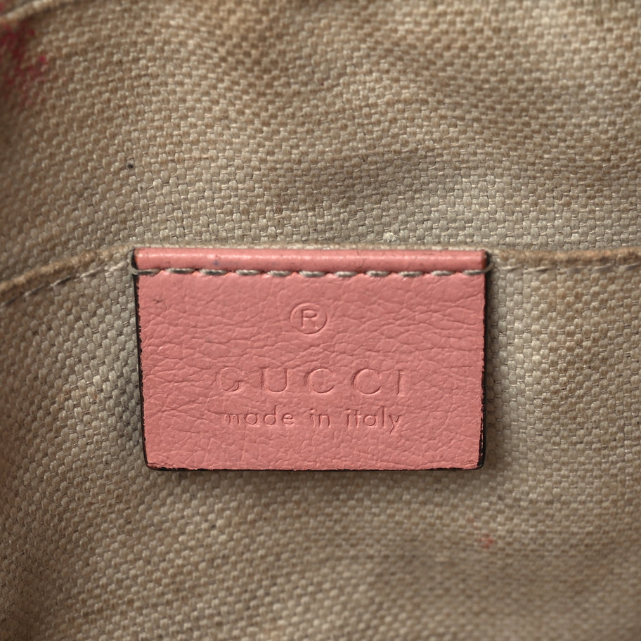 Gucci Azalea Calfskin Enamel Matelasse Diagonal Small Torchon GG Marmont Chain Shoulder Bag New Cherry Red Wild Rose Image 5