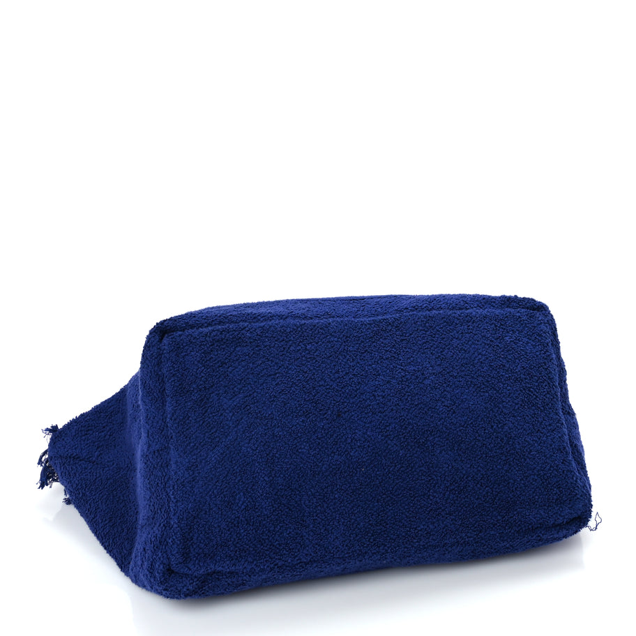 Chanel Chanel Terry Cotton CC Beach Tote Towel Set Blue Image 4