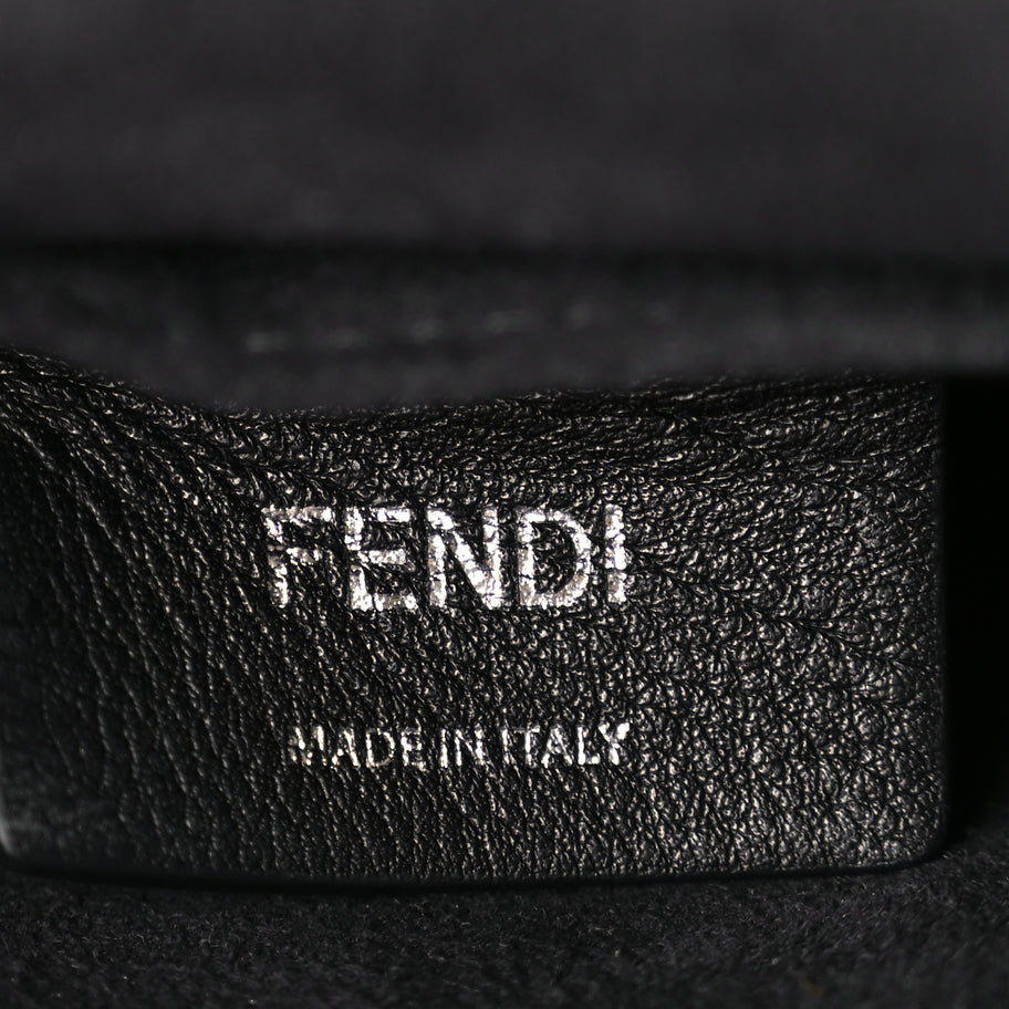 Fendi Vitello Liberty Velvet FF Small Kan I Shoulder Bag Brown Black Image 5