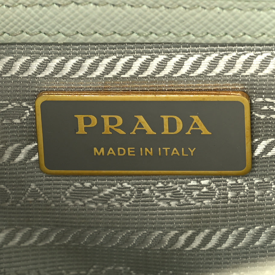 Prada Saffiano Small Galleria Double Zip Tote Acqua Image 5