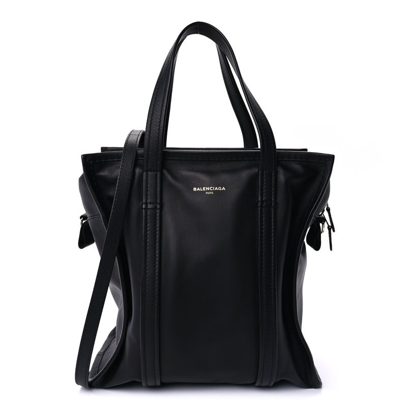  Balenciaga Agneau Small Bazar Shopper Tote  Black