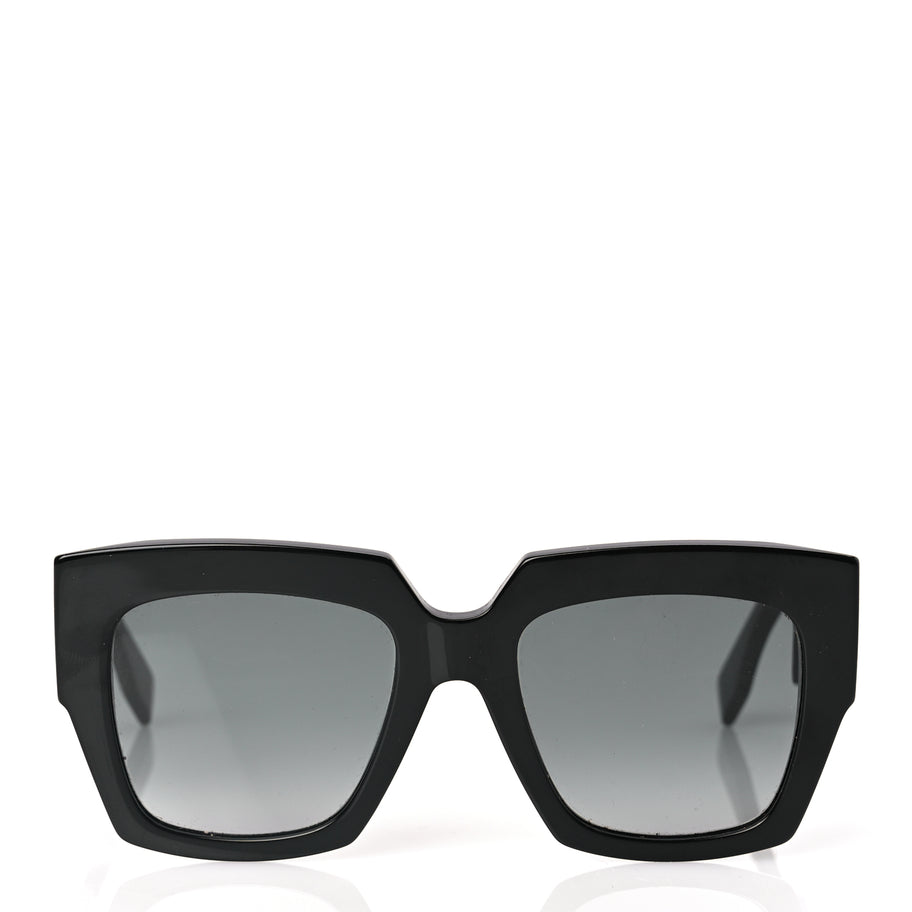 Fendi Facets Square Sunglasses FF 0263/S Black Image 3