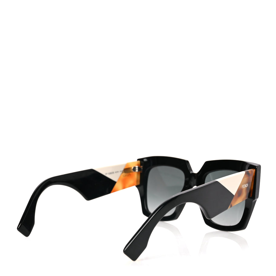 Fendi Facets Square Sunglasses FF 0263/S Black Image 4