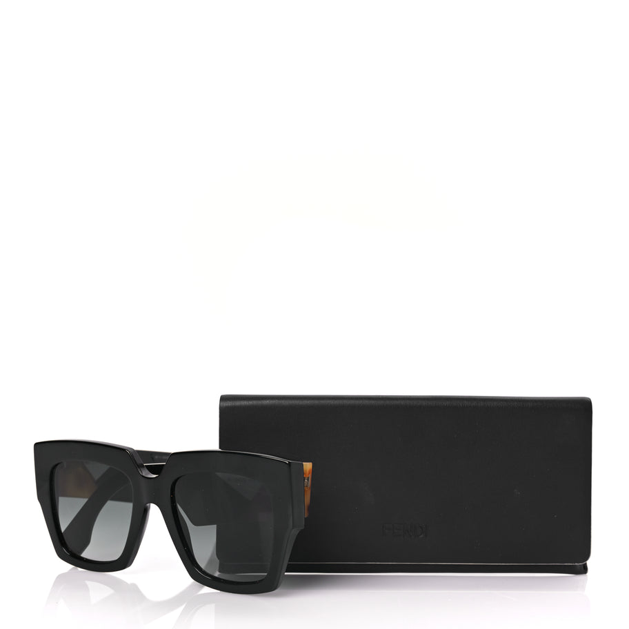 Fendi Facets Square Sunglasses FF 0263/S Black Image 7