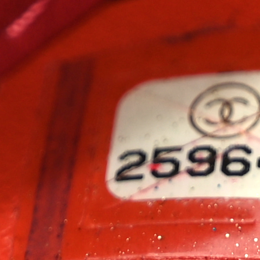 Chanel Calfskin Chevron Quilted Mini Rock The Corner Flap Red Image 6