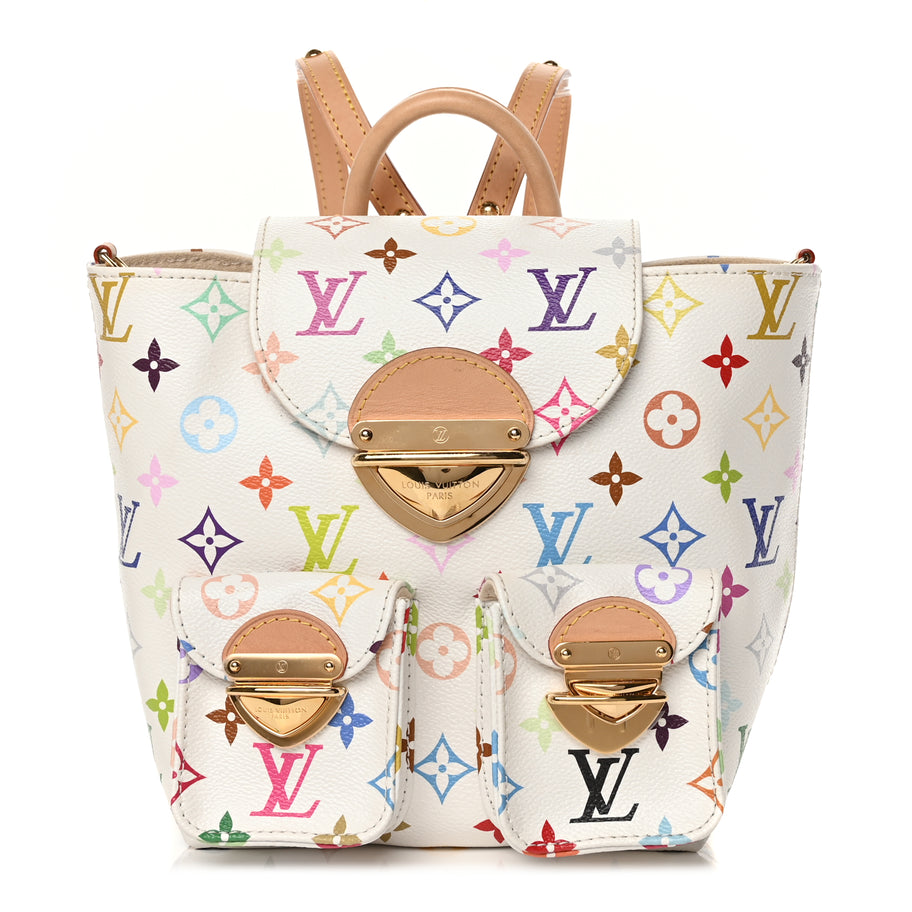 louis vuitton backpack multicolor Louis Vuitton LV X TM Monogram Multicolor Venice Backpack White