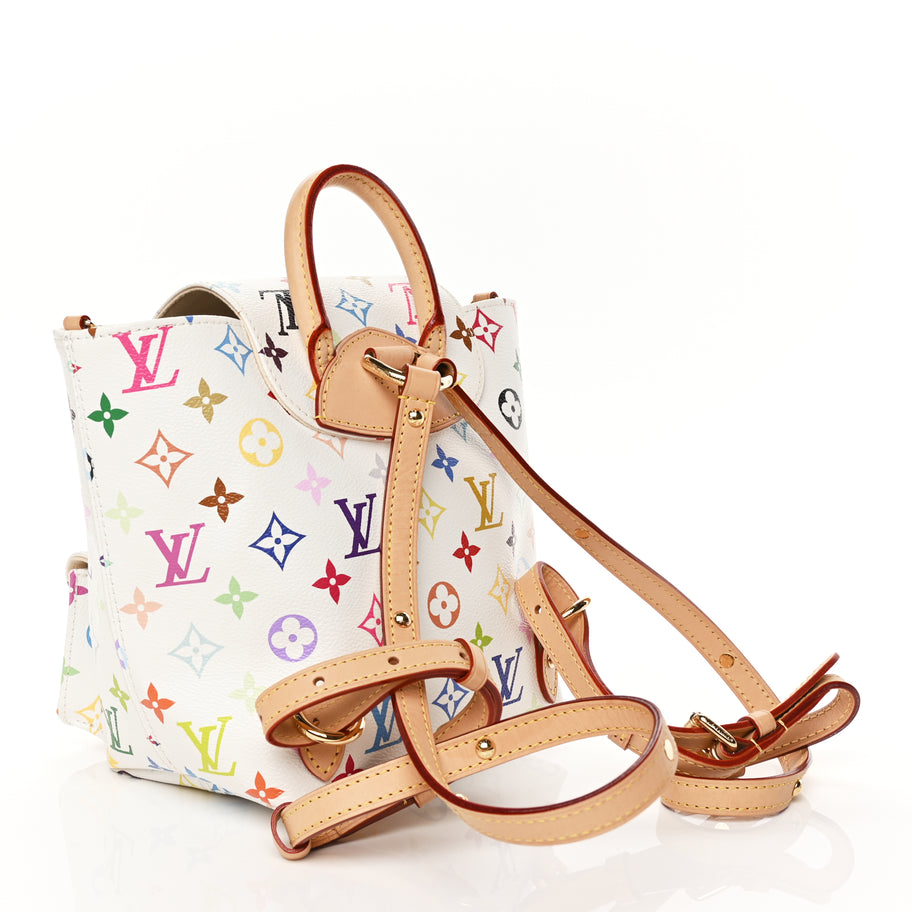 louis vuitton backpack womens white Louis Vuitton LV X TM Monogram Multicolor Venice Backpack White