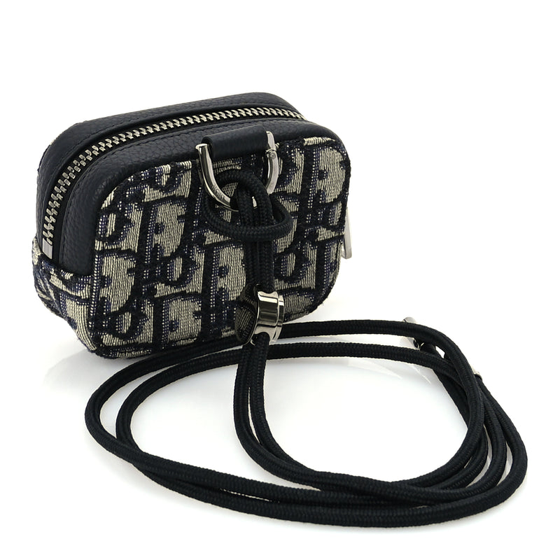  Christian Dior Oblique D-Touch Nano Horizontal Pouch Blue
