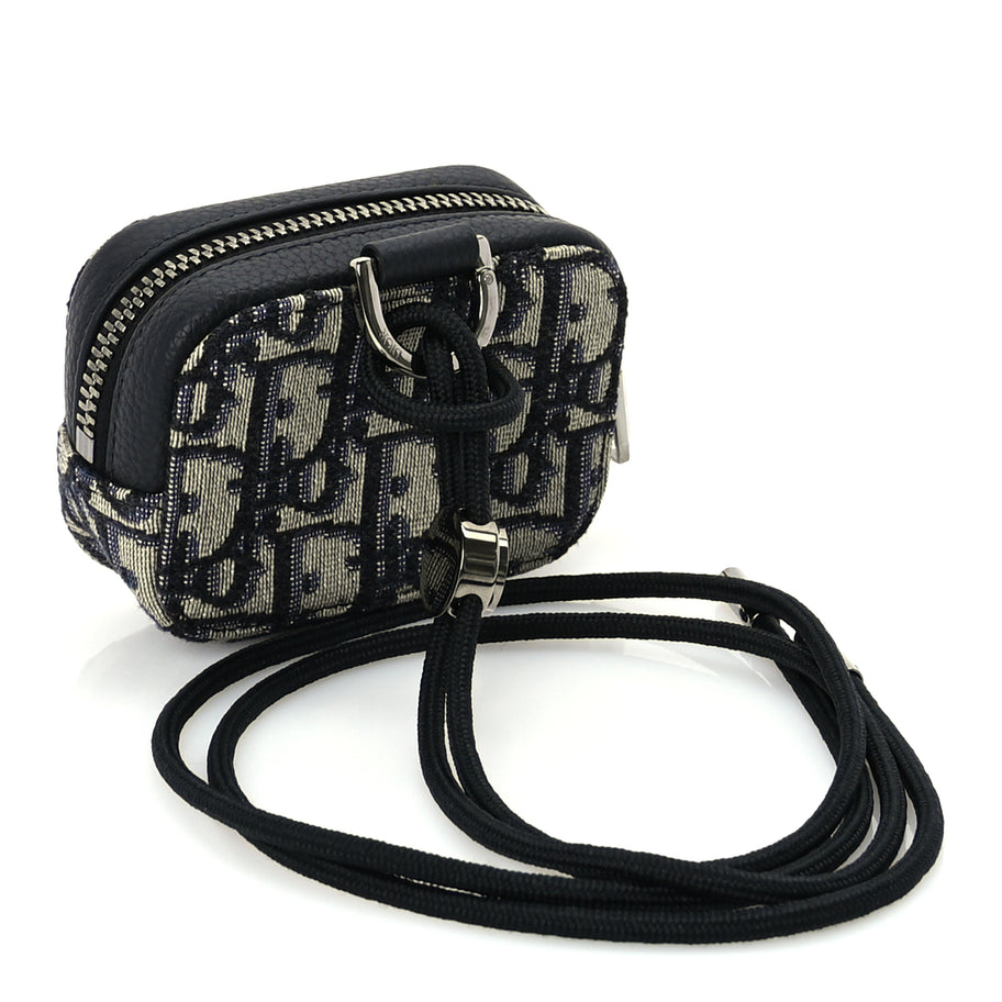 Christian Dior Oblique D-Touch Nano Horizontal Pouch Blue Image 2