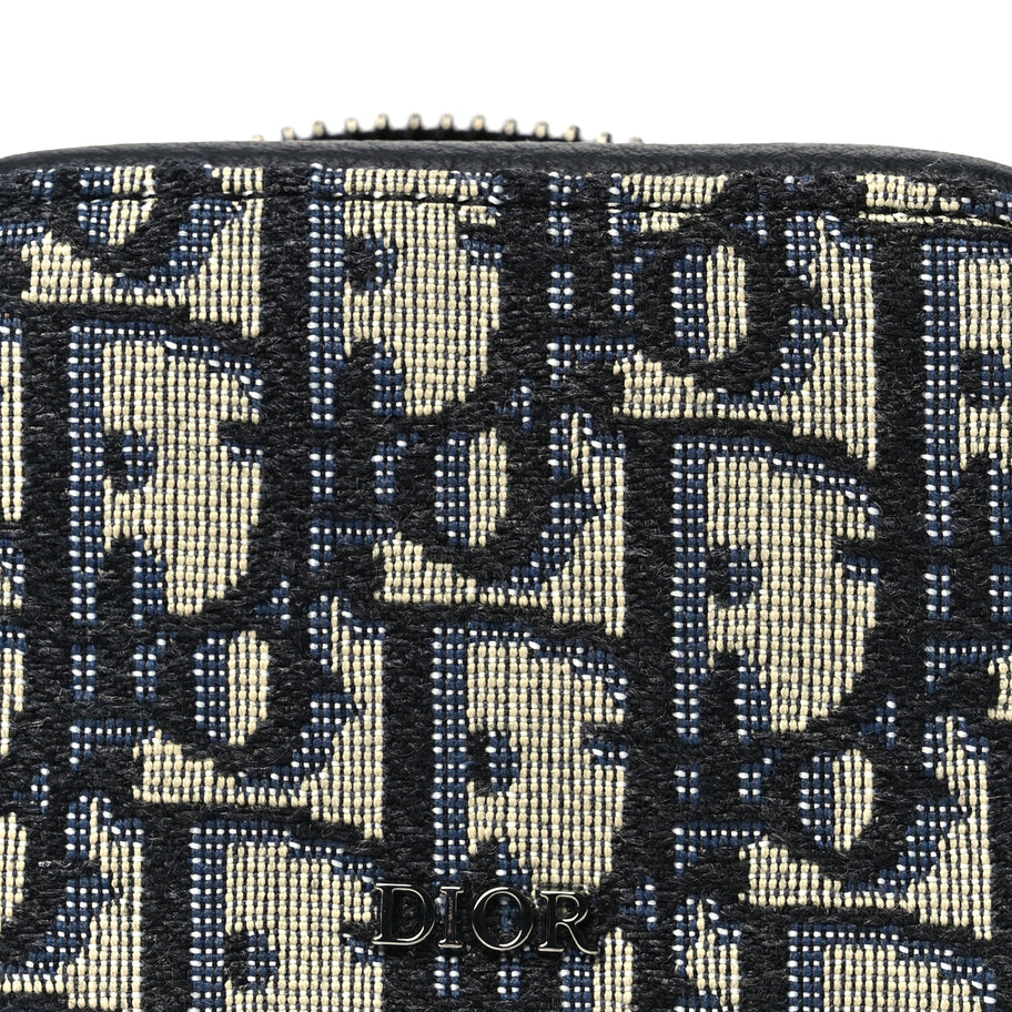 Christian Dior Oblique D-Touch Nano Horizontal Pouch Blue Image 7