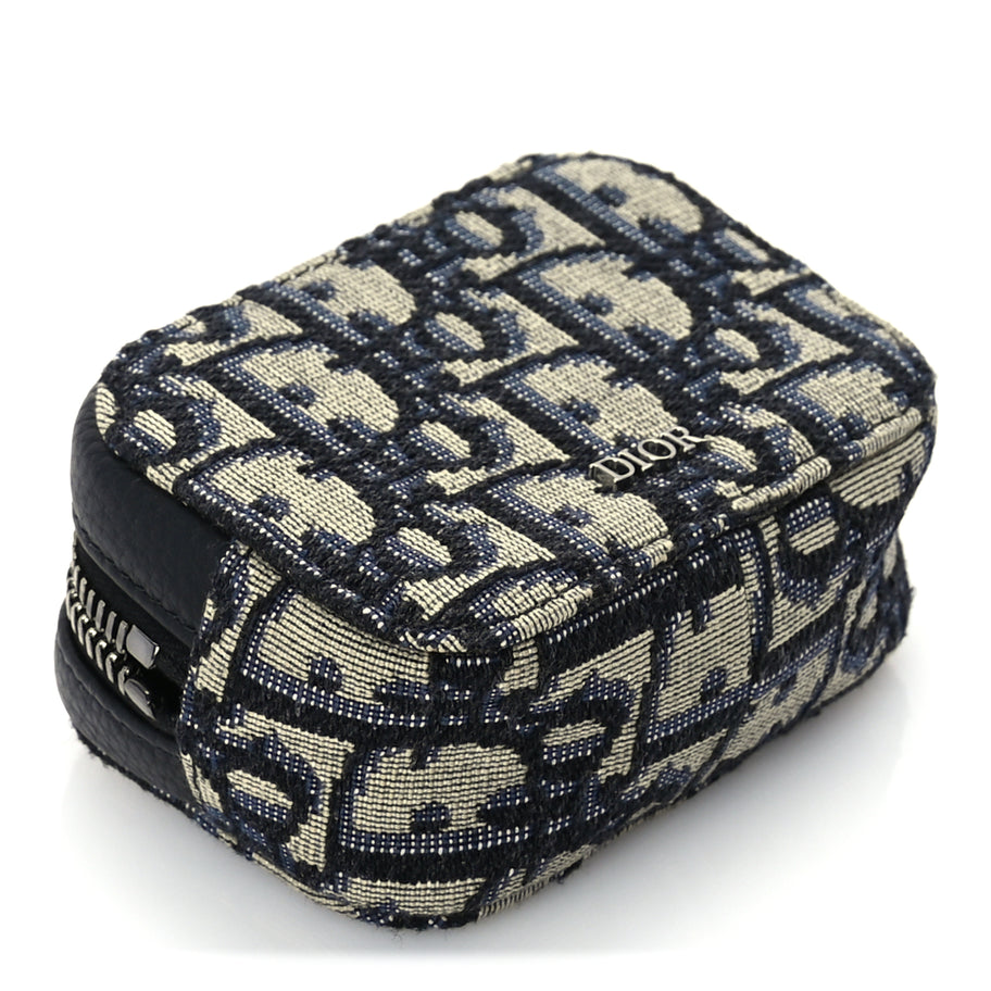 Christian Dior Oblique D-Touch Nano Horizontal Pouch Blue Image 8