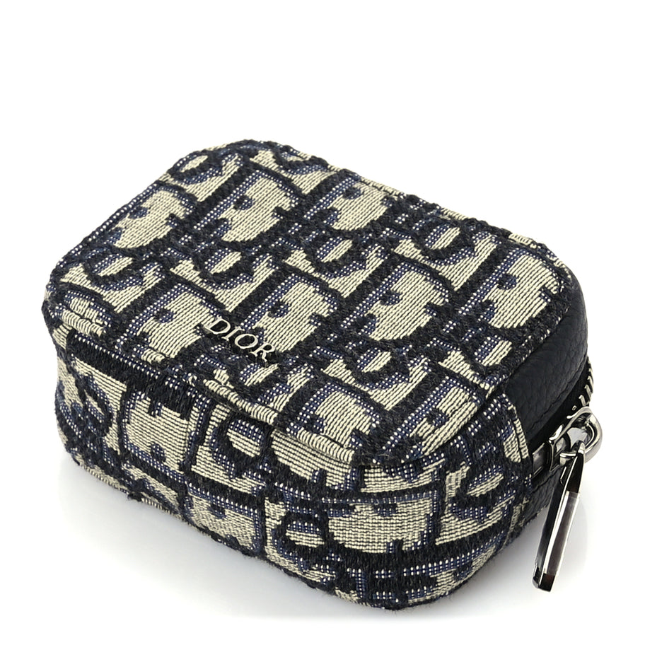 Christian Dior Oblique D-Touch Nano Horizontal Pouch Blue Image 9
