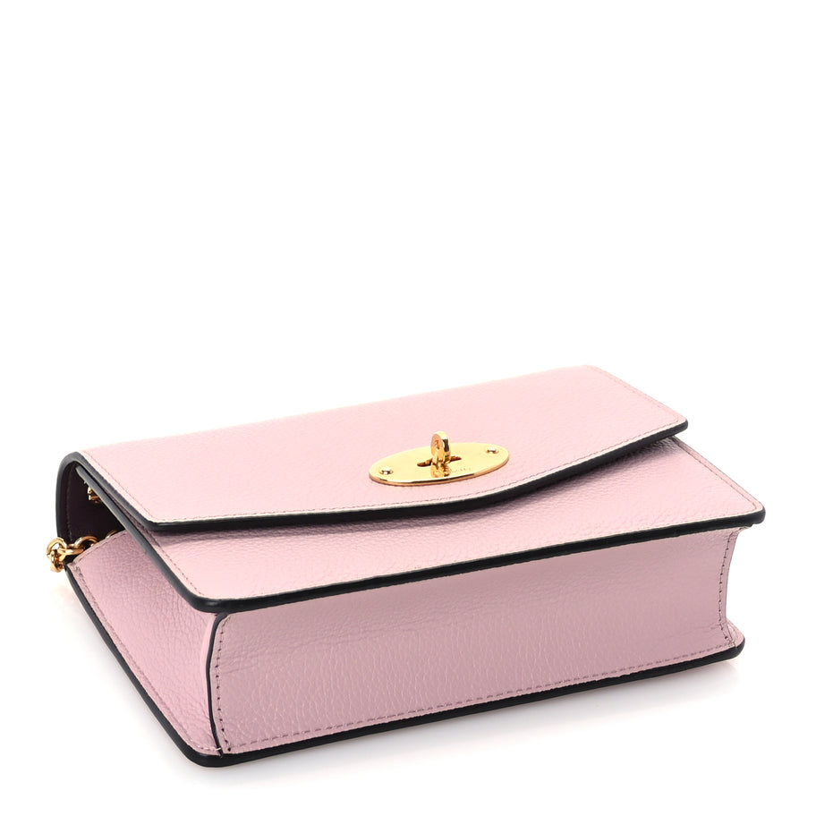 Mulberry Natural Grain Calfskin Small Darley Satchel  Blossom Image 3