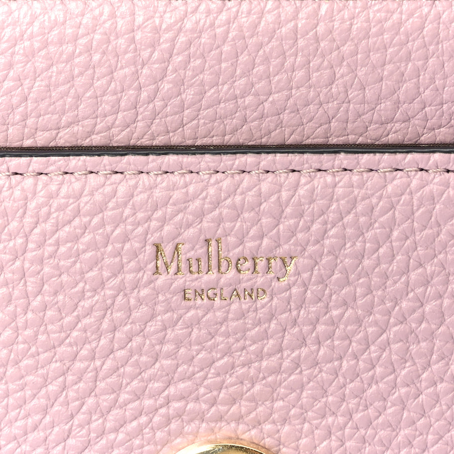 Mulberry Natural Grain Calfskin Small Darley Satchel  Blossom Image 5