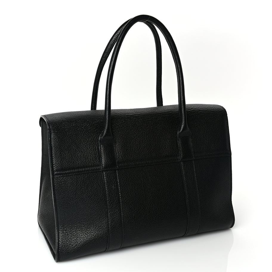 Mulberry Small Classic Grain Bayswater Black Image 2