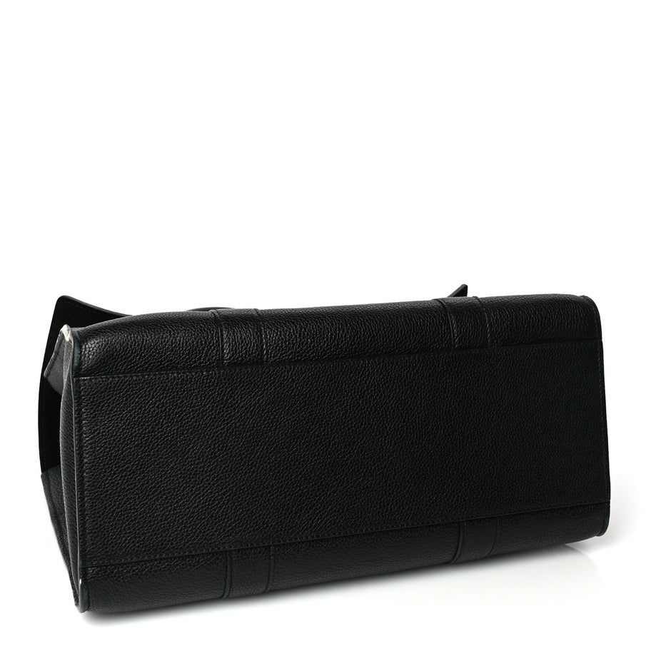Mulberry Small Classic Grain Bayswater Black Image 3