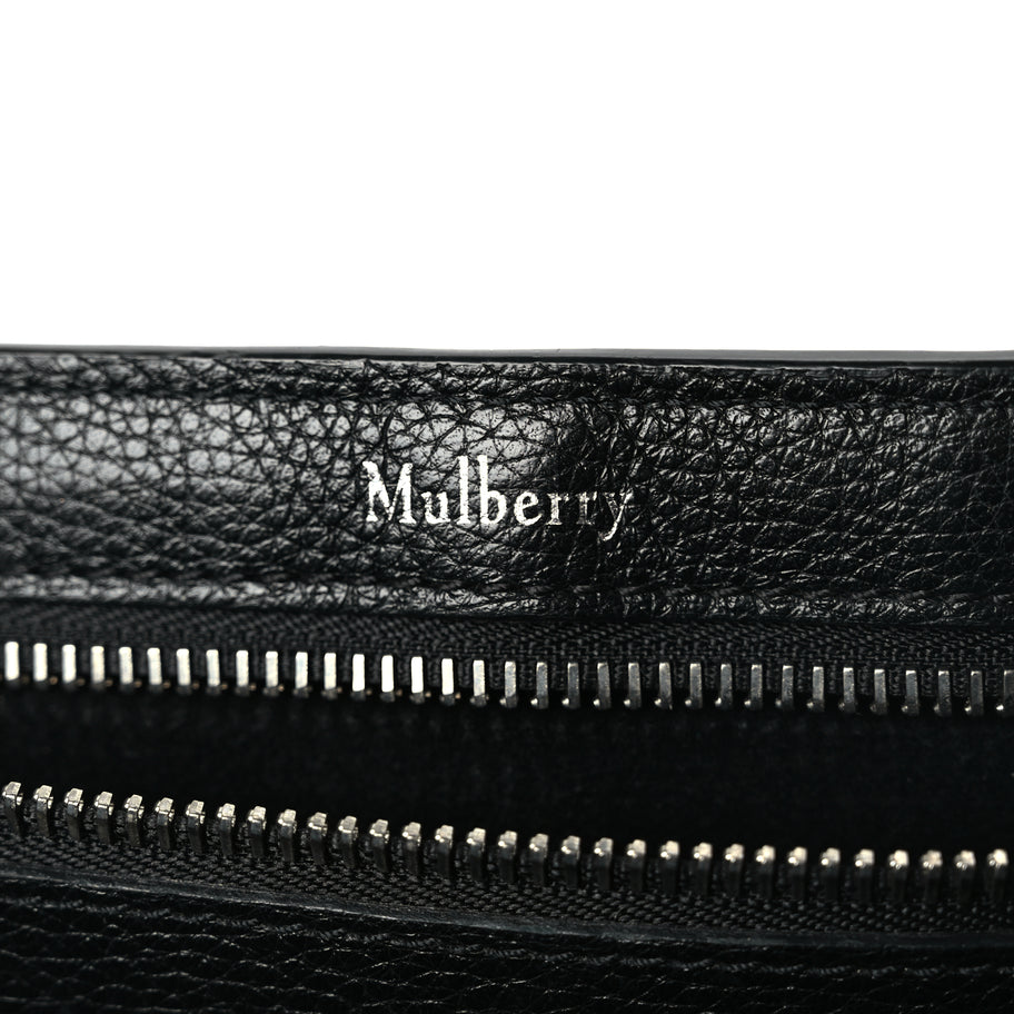 Mulberry Small Classic Grain Bayswater Black Image 5