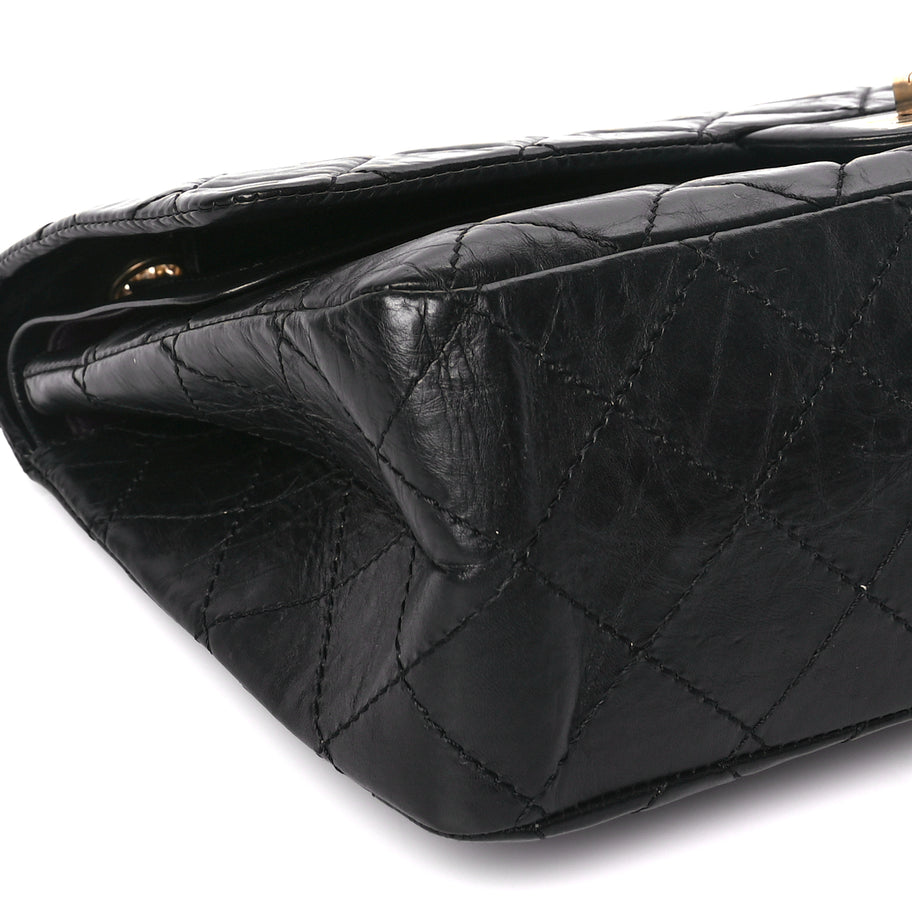 Chanel Aged Calfskin Quilted 2.55 Reissue 227 Flap Black Image 8