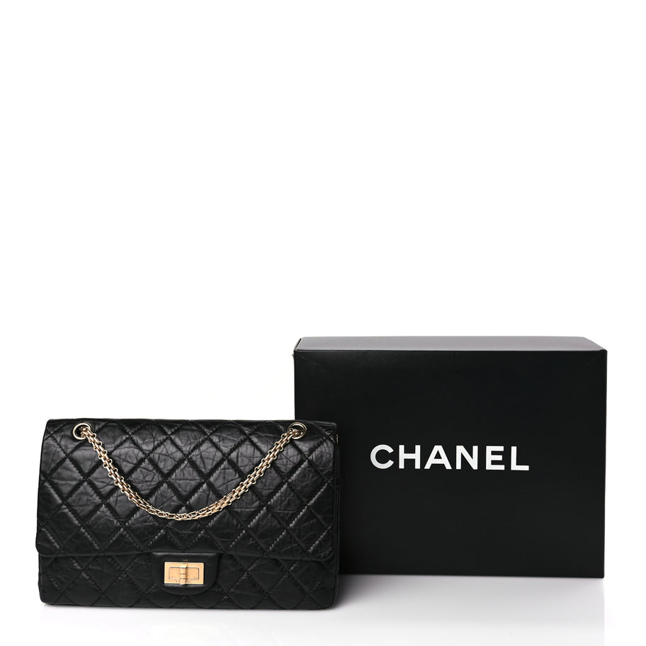 Chanel Aged Calfskin Quilted 2.55 Reissue 227 Flap Black Image 10