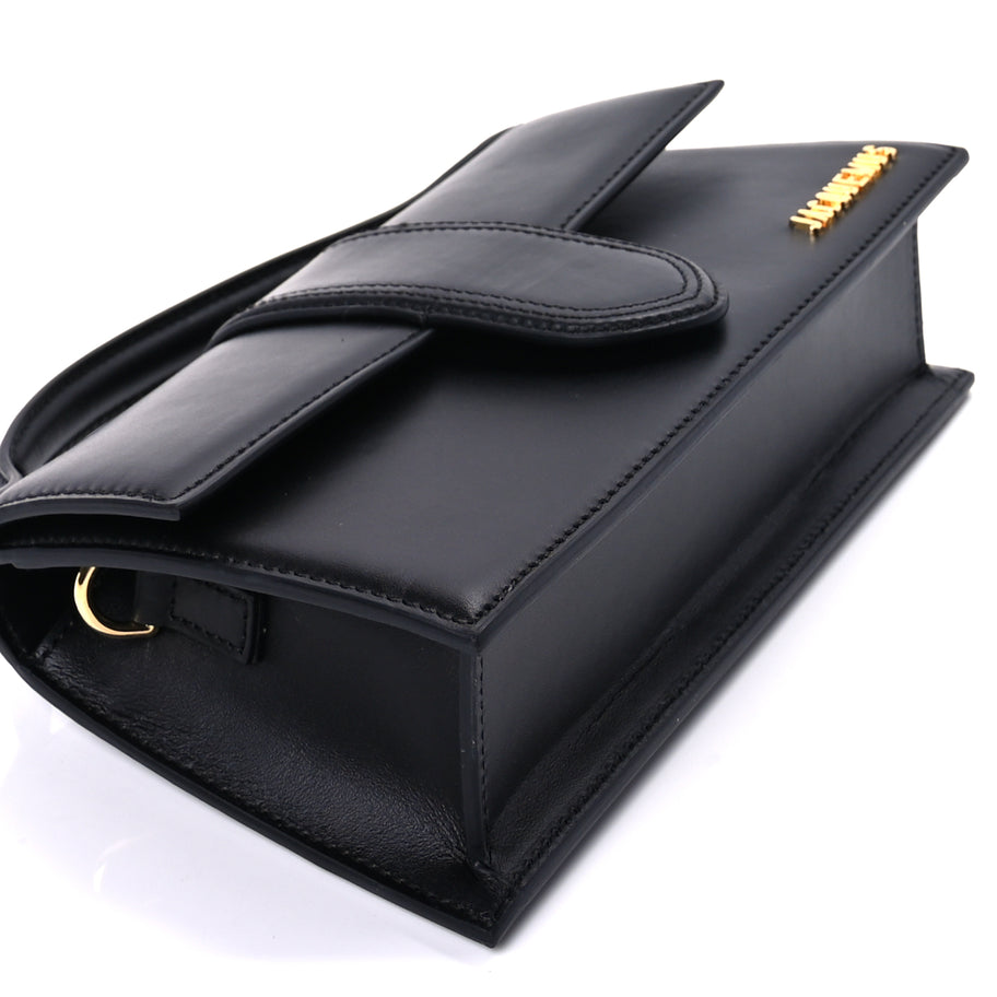 Jacquemus Smooth Calfskin Le Grand Bambino  Black Image 7