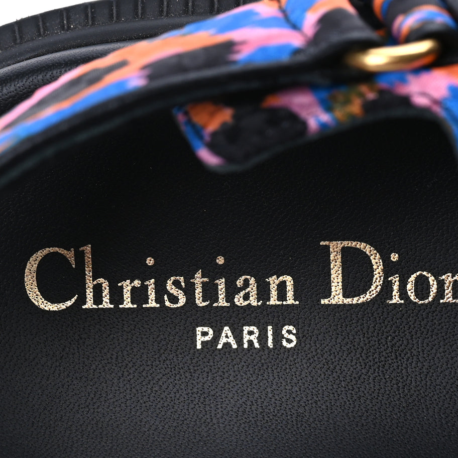 Christian Dior Technical Fabric Mizza Print Dioract Sandals 38  Multicolor Image 8