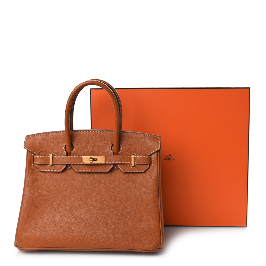 Hermes Epsom Birkin 30 Gold Image 9
