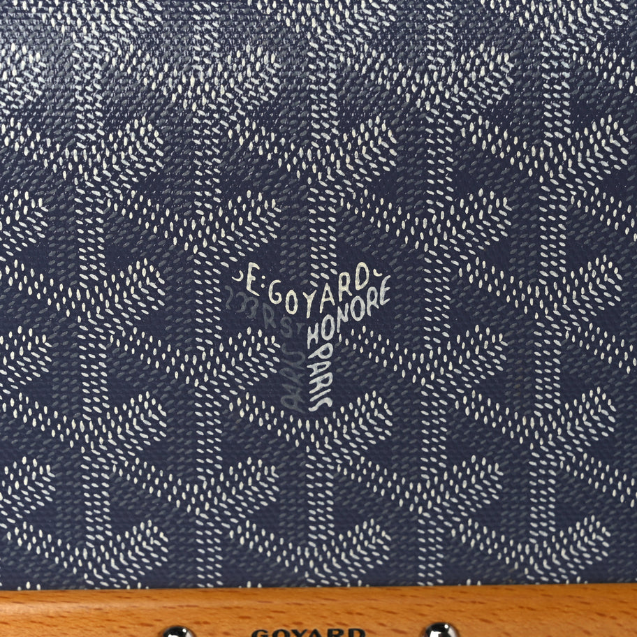 Goyard Goyardine Monte Carlo Bois Clutch With Strap Gray Image 11