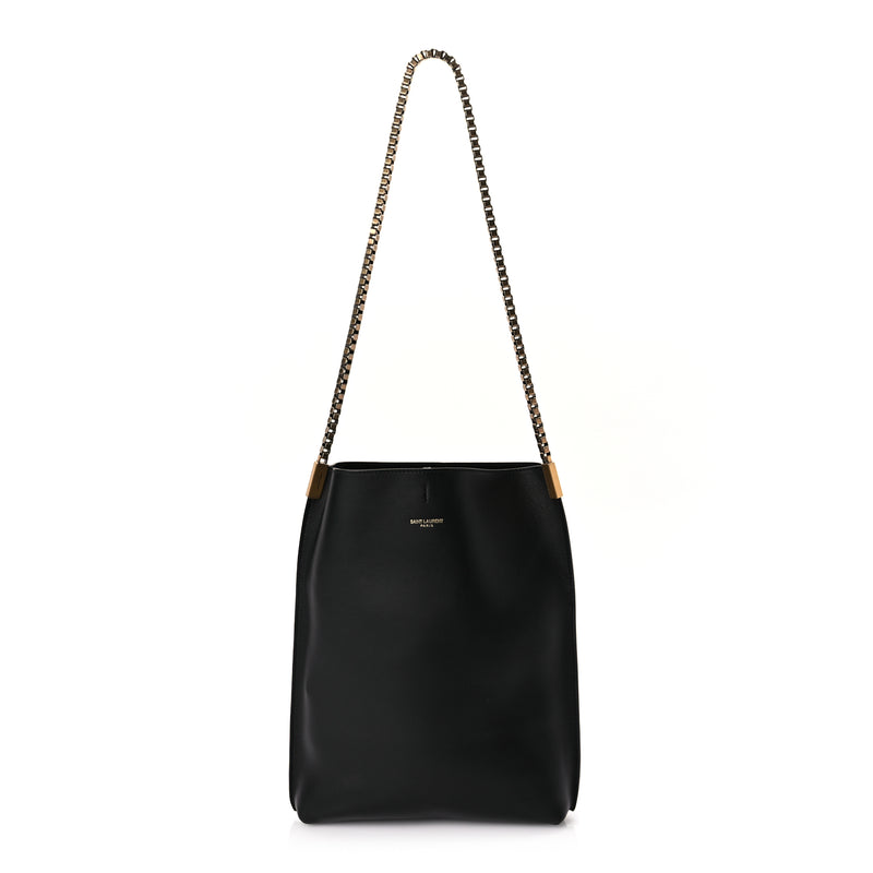  Saint Laurent Smooth Calfskin Small Suzanne Hobo Black