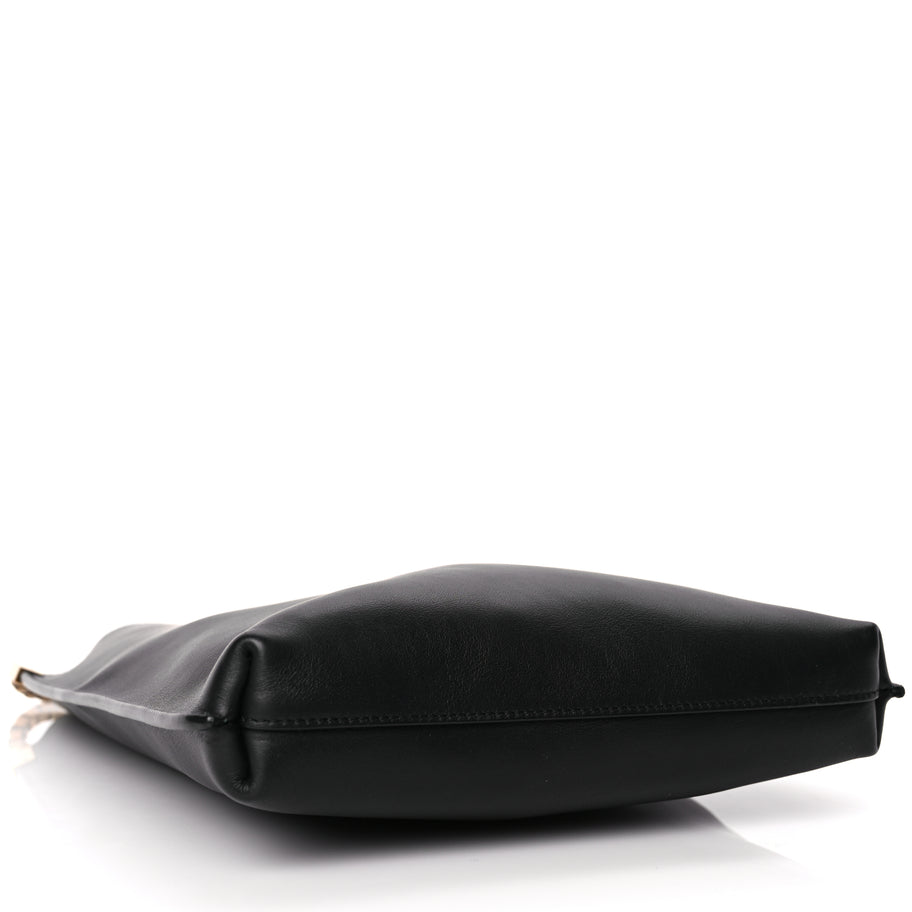 Saint Laurent Smooth Calfskin Small Suzanne Hobo Black Image 3