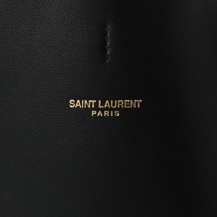 Saint Laurent Smooth Calfskin Small Suzanne Hobo Black Image 5
