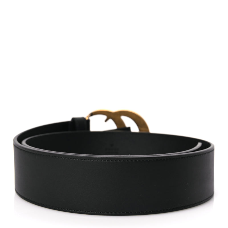  Gucci Calfskin Double G 40mm Belt 70 28 Black