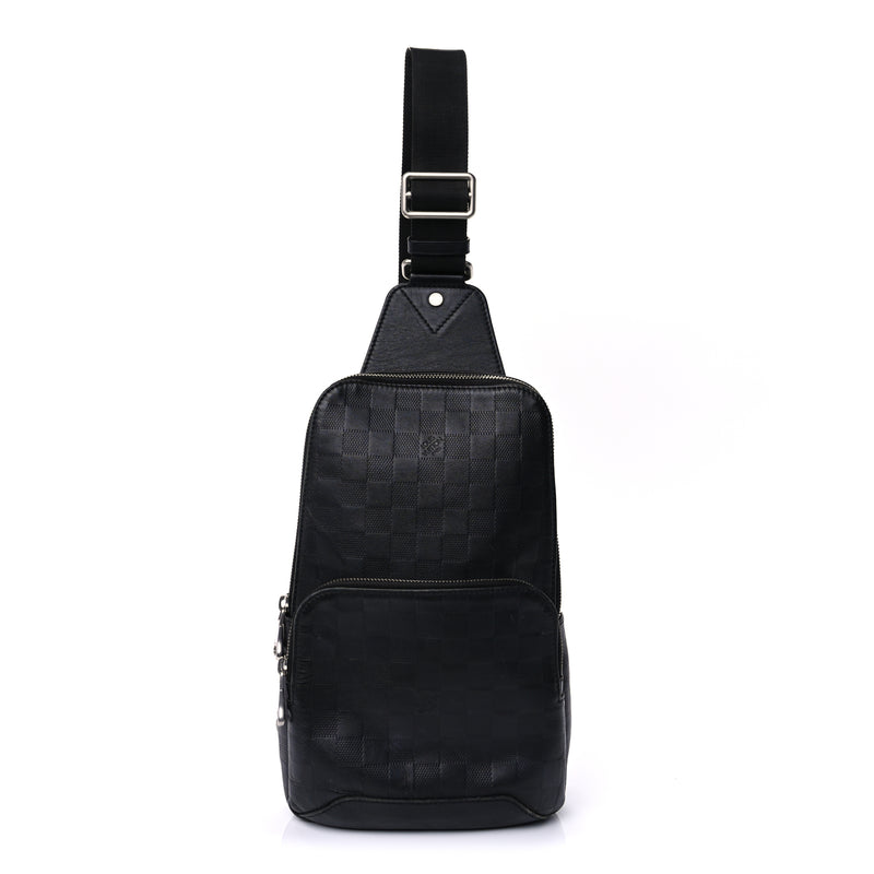  Louis Vuitton Damier Infini Avenue Sling Bag Onyx
