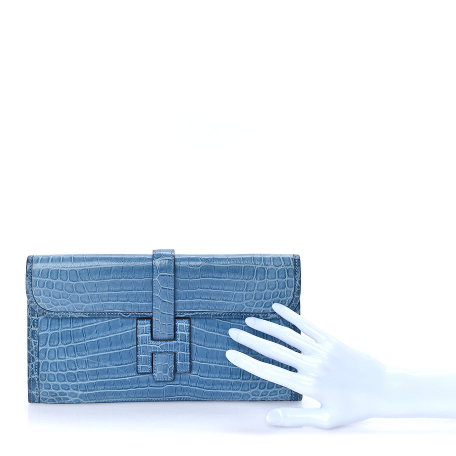 Hermes Matte Niloticus Crocodile Jige Elan 29 Mykonos Image 3