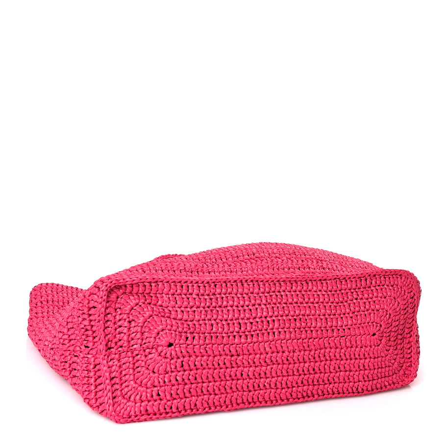 Saint Laurent Raffia Rive Gauche Tote Pink Image 3