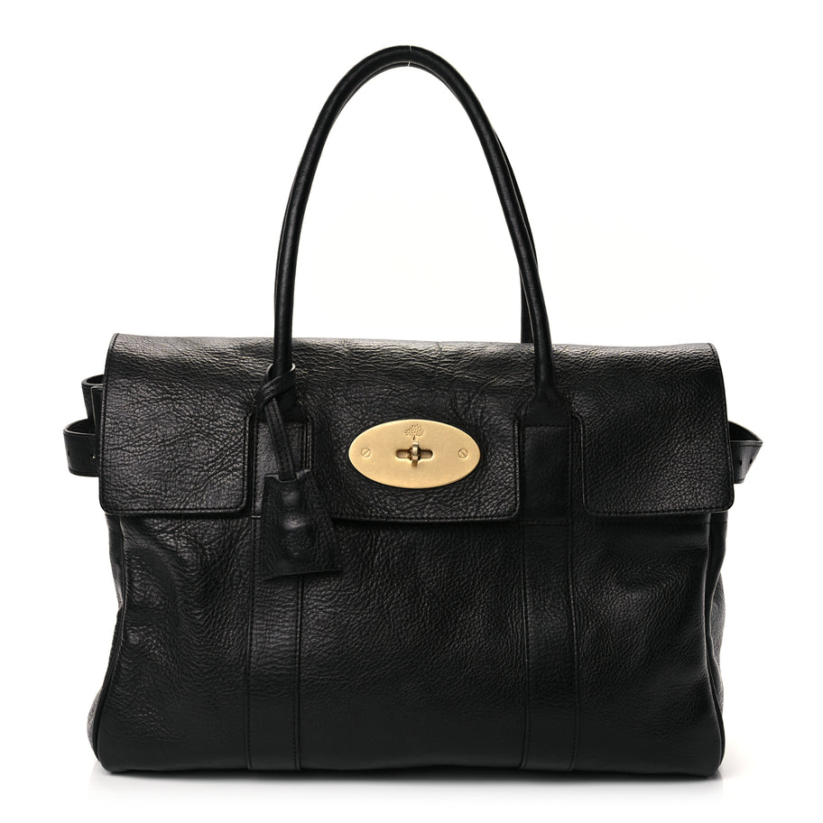 Mulberry Natural Vegetable Tanned Bayswater Black Image 1