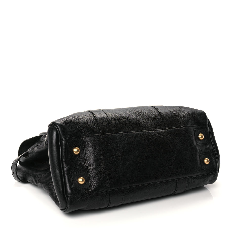 Mulberry Natural Vegetable Tanned Bayswater Black Image 3
