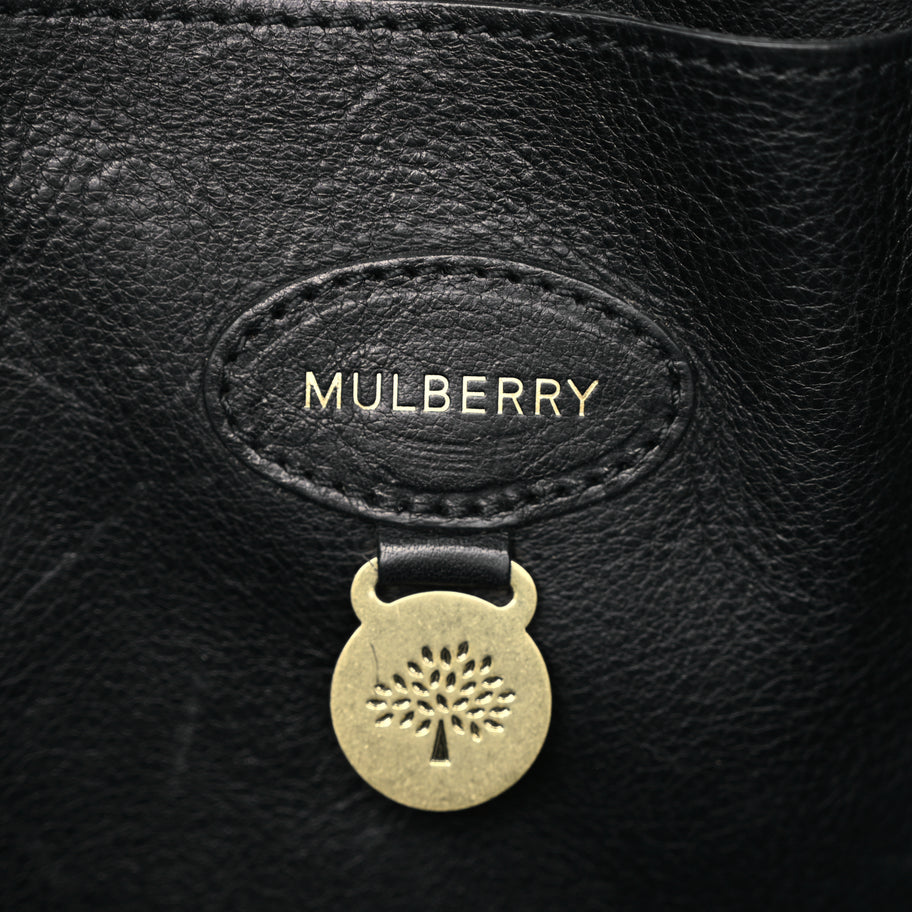 Mulberry Natural Vegetable Tanned Bayswater Black Image 5