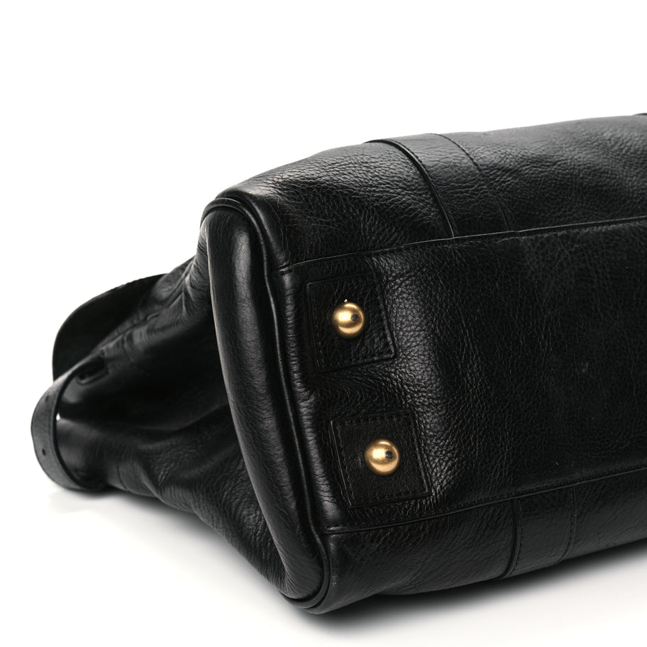 Mulberry Natural Vegetable Tanned Bayswater Black Image 8