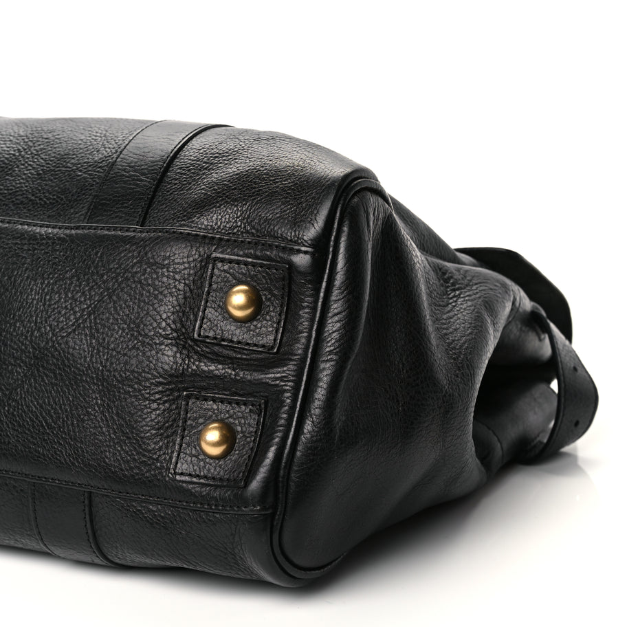 Mulberry Natural Vegetable Tanned Bayswater Black Image 9