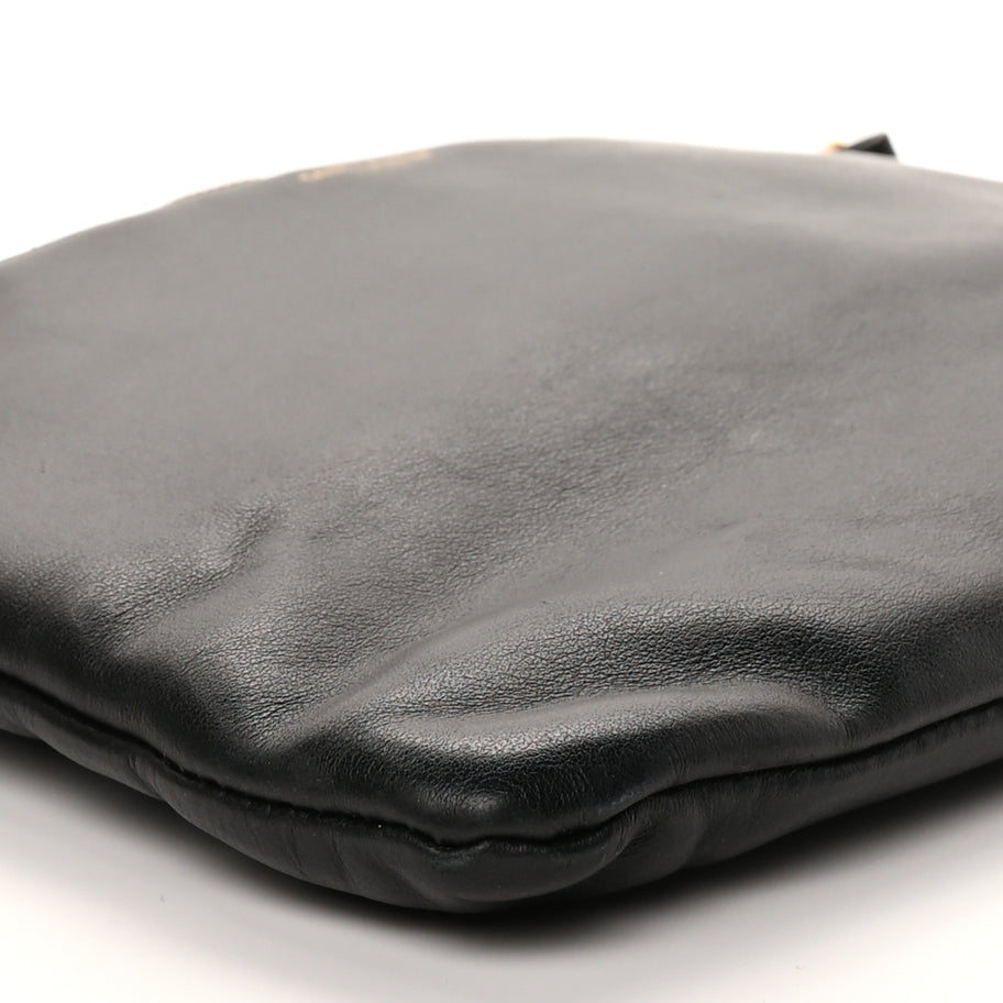 Saint Laurent Calfskin Teen Monogram Crossbody Bag Black Image 7