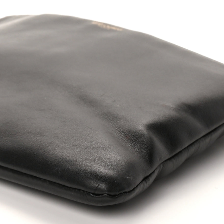 Saint Laurent Calfskin Teen Monogram Crossbody Bag Black Image 8