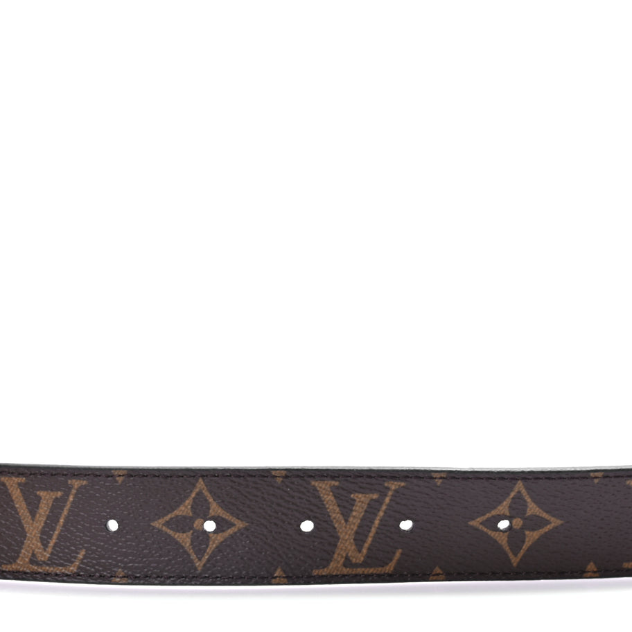 Louis Vuitton Calfskin Monogram 30mm LV Initiales Reversible Belt 90 36 Black Image 4