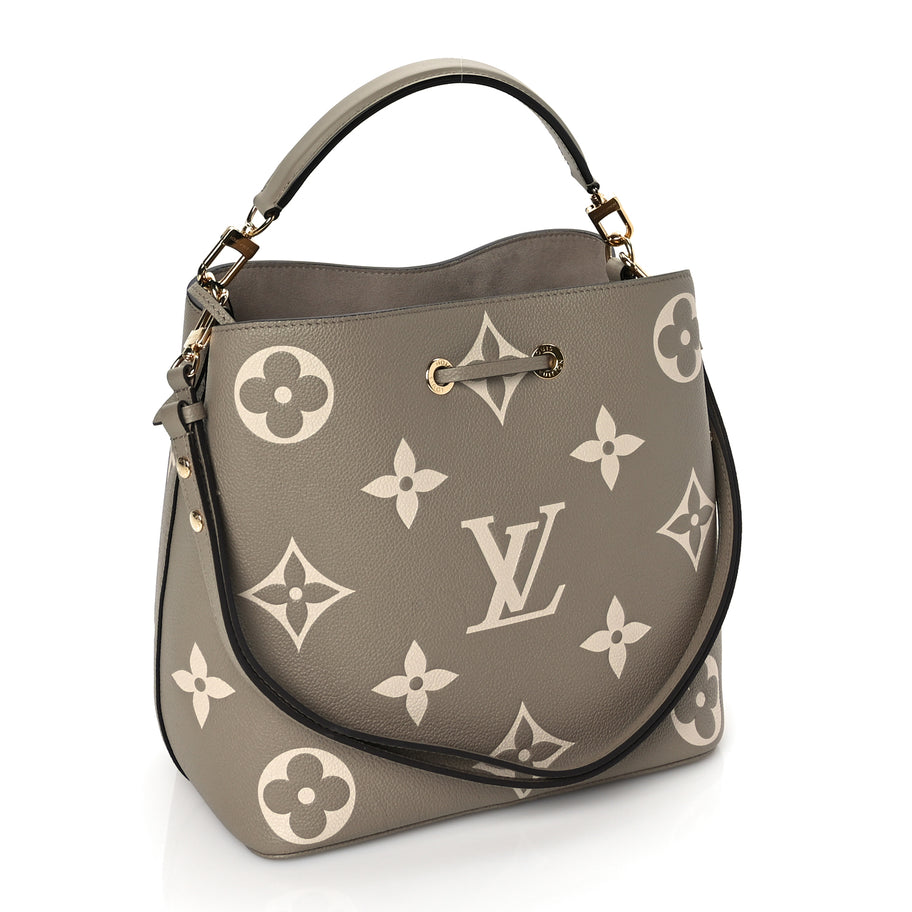 Louis Vuitton Empreinte Monogram Giant Neonoe MM Tourterelle Creme Tourterelle Creme Image 3